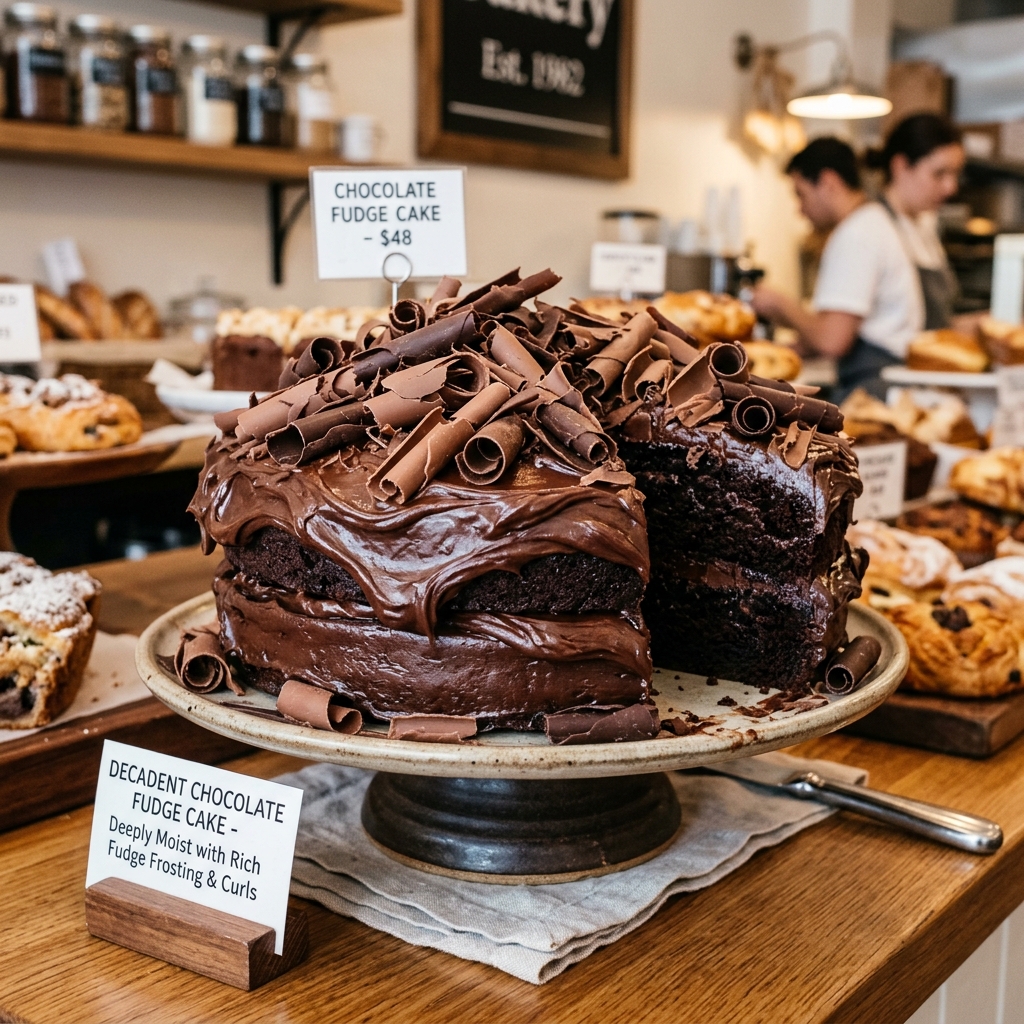 Torta de Chocolate Fudge Familiar