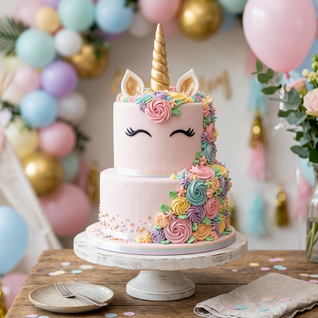 Torta Infantil Unicornio Mágico